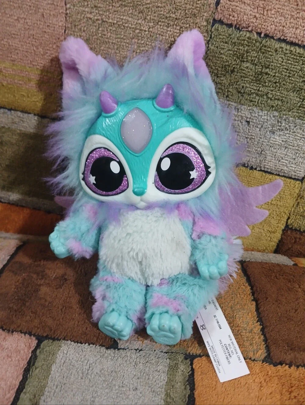 lMagic Mixies Magical BlueInteractive 8” Pink Plush  Light Sound Works